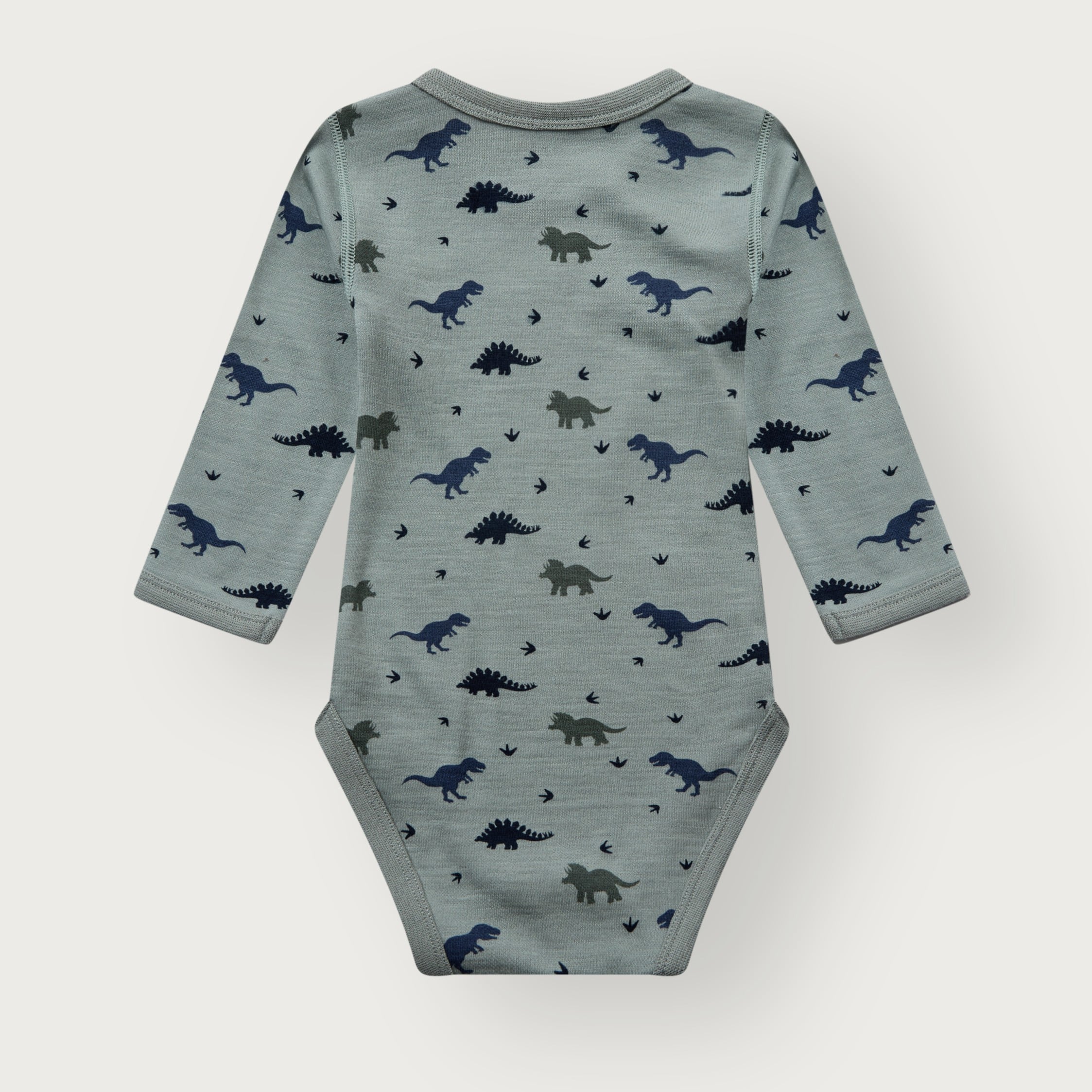 Hust & Claire Baloo ull/bambus body - Dino, slategreen