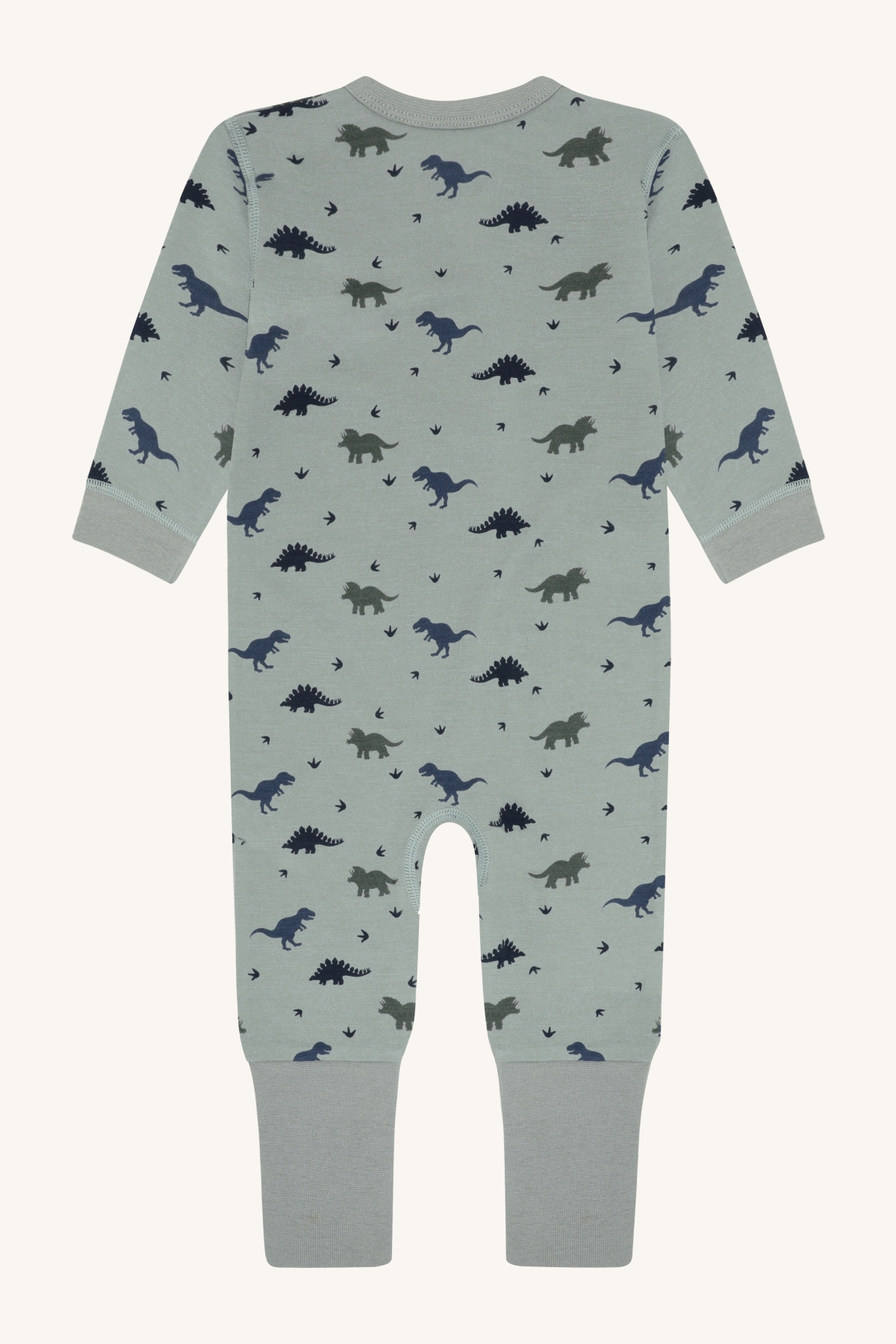 Hust & Claire Manu ull/bambus heldress - Dino, slategreen