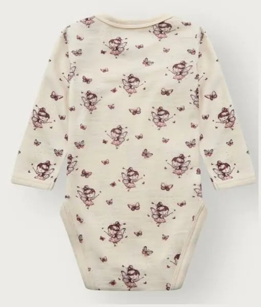 Hust & Claire Baloo ull/bambus body - Fairy, offwhite