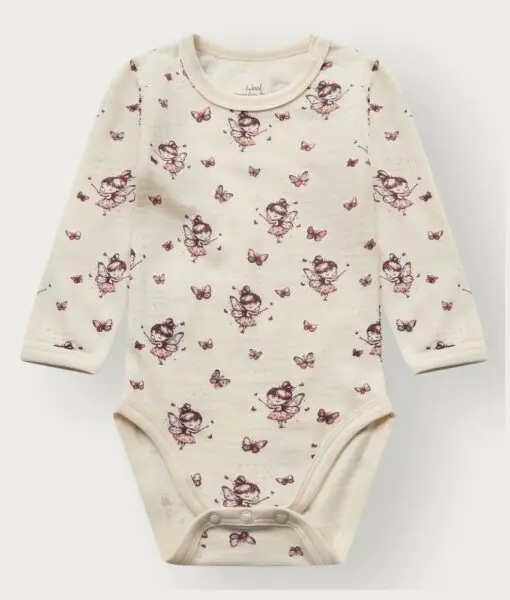 Hust & Claire Baloo ull/bambus body - Fairy Hvit - 11050011-Offwhite-56 cm - 1