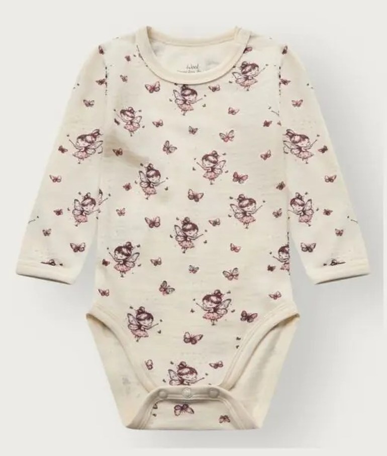 Hust & Claire Baloo ull/bambus body - Fairy Hvit - 11050011-Offwhite-56 cm - 1