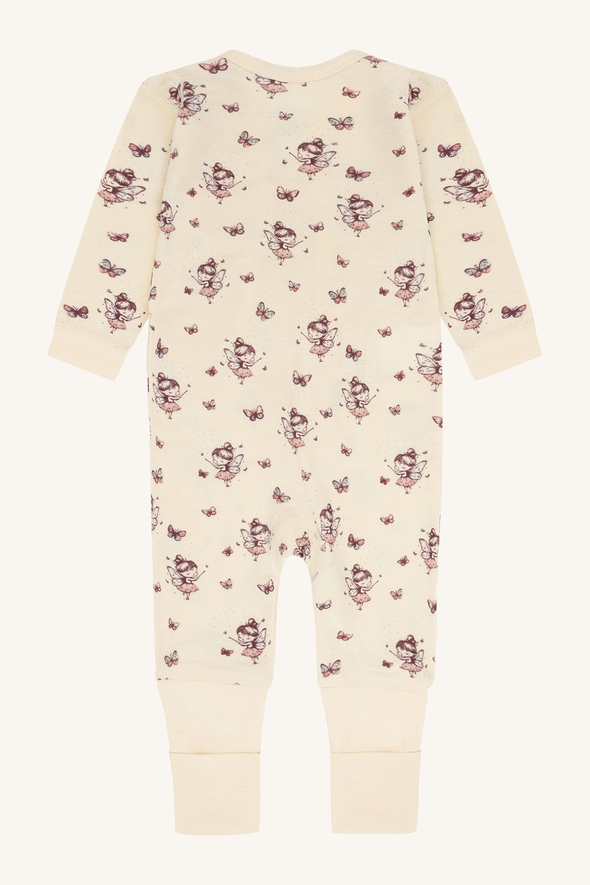 Hust & Claire Manu ull/bambus heldress - Fairy, offwhite
