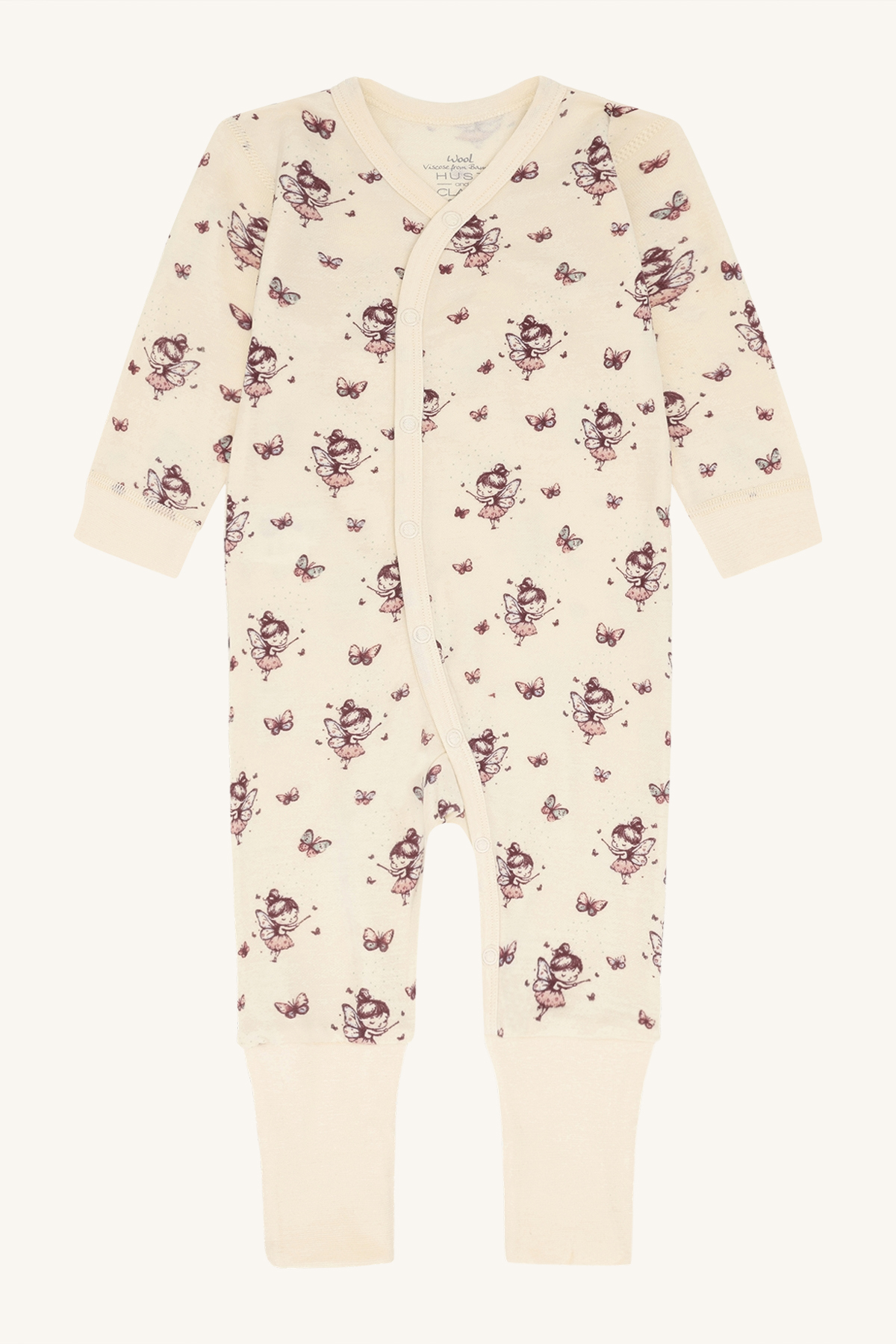Hust & Claire Manu ull/bambus heldress - Fairy Hvit - 11050012-Offwhite-56 cm - 1