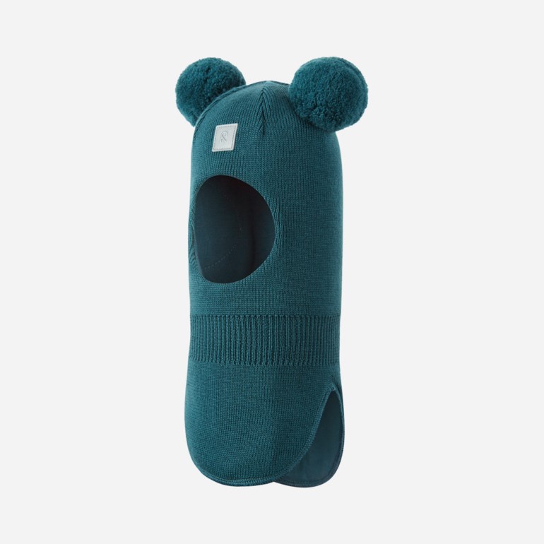 Reima Vekkuli ull balaclava Grønn - 11050075-Dark Teal-48 cm - 1