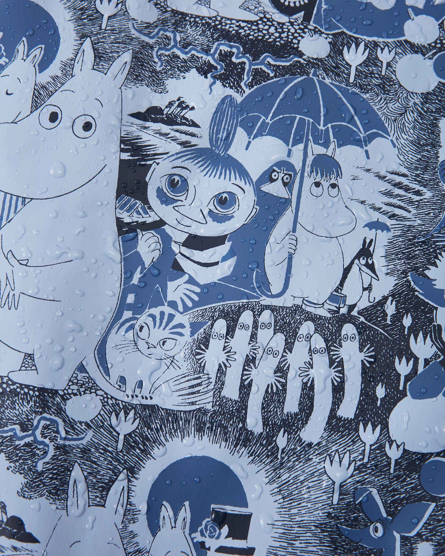 Reima Moomin Vesi regnjakke, airyblue