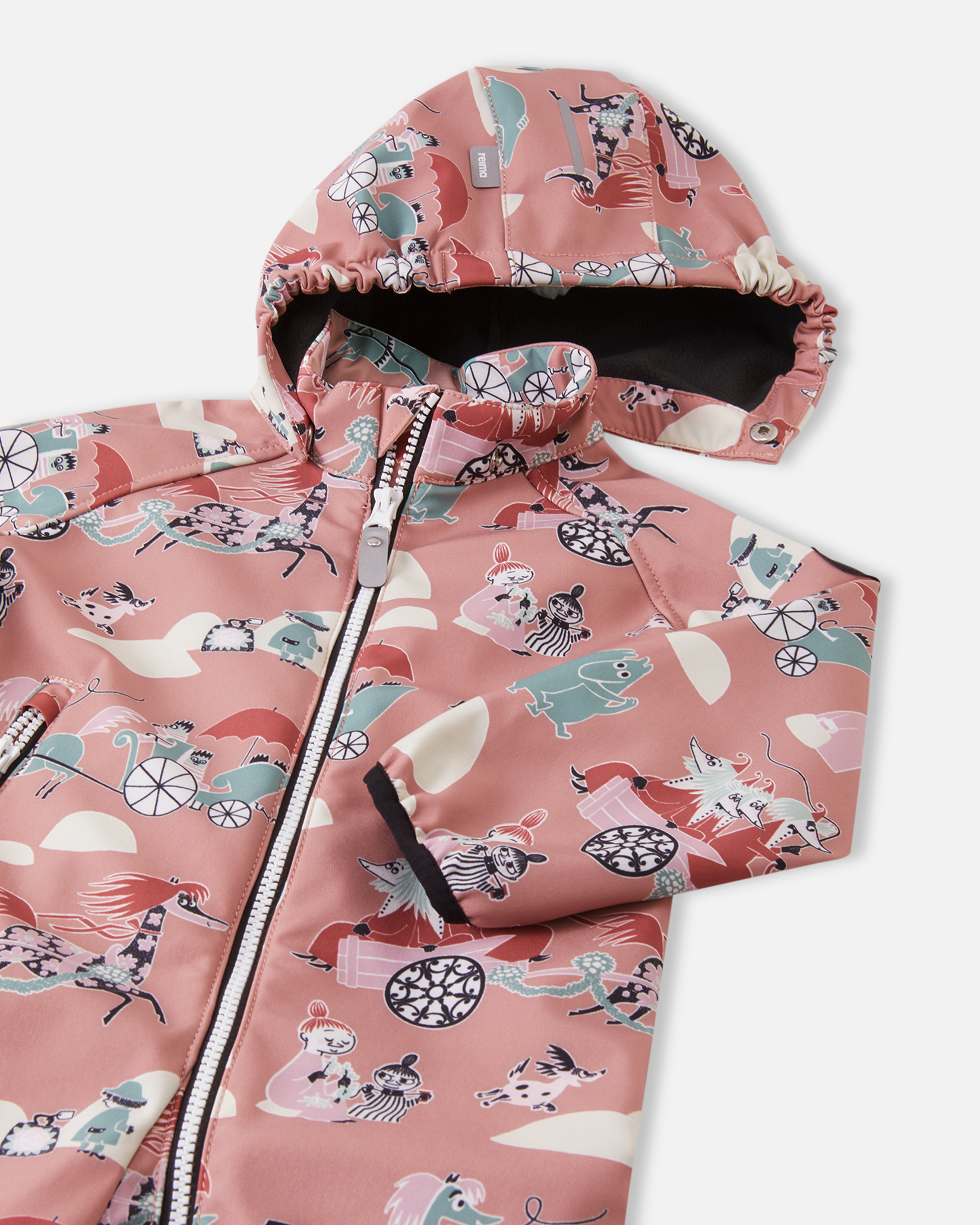 Reima Moomin Mjosa softshelldress, roseblush