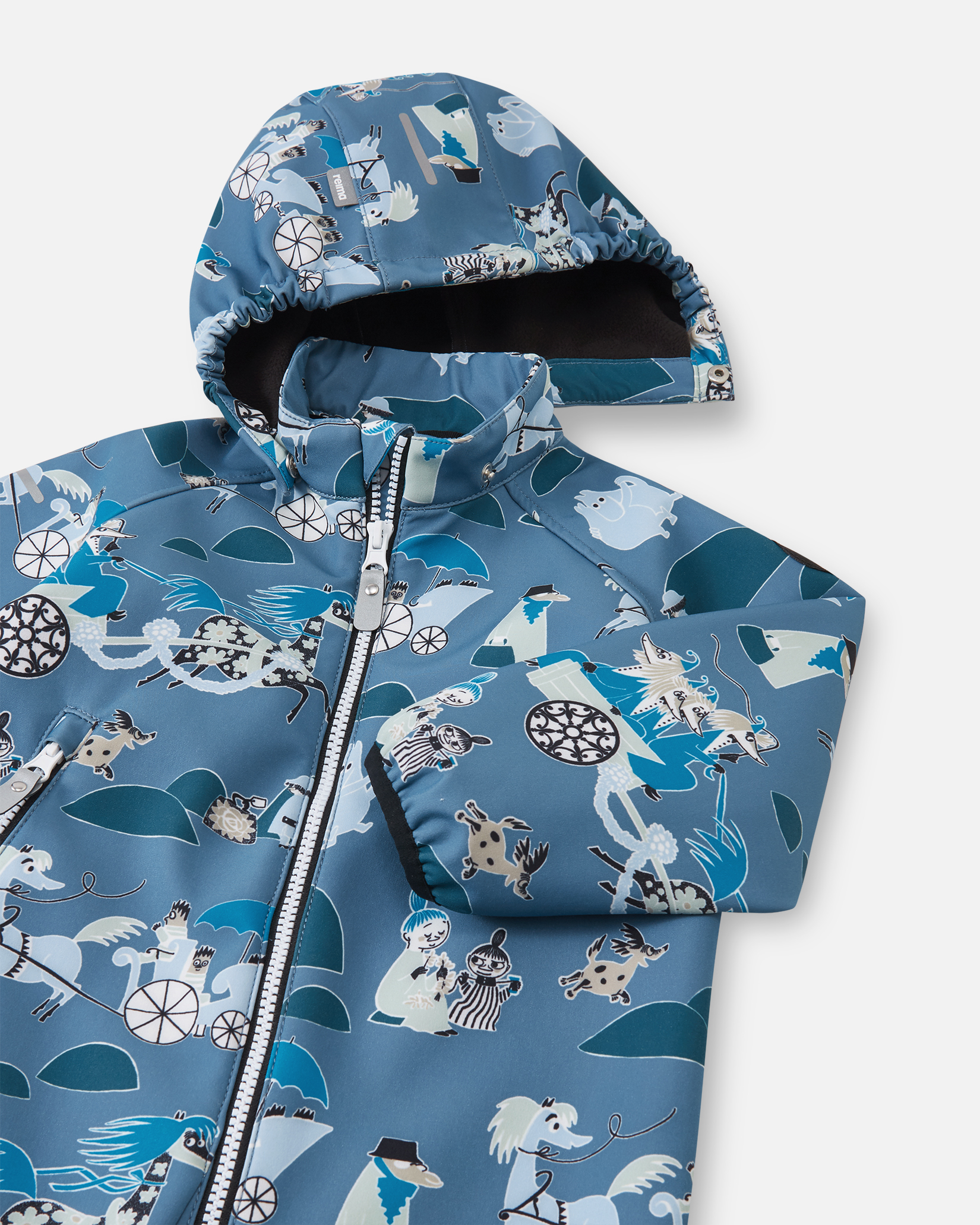 Reima Moomin Mjosa softshelldress, blueocean