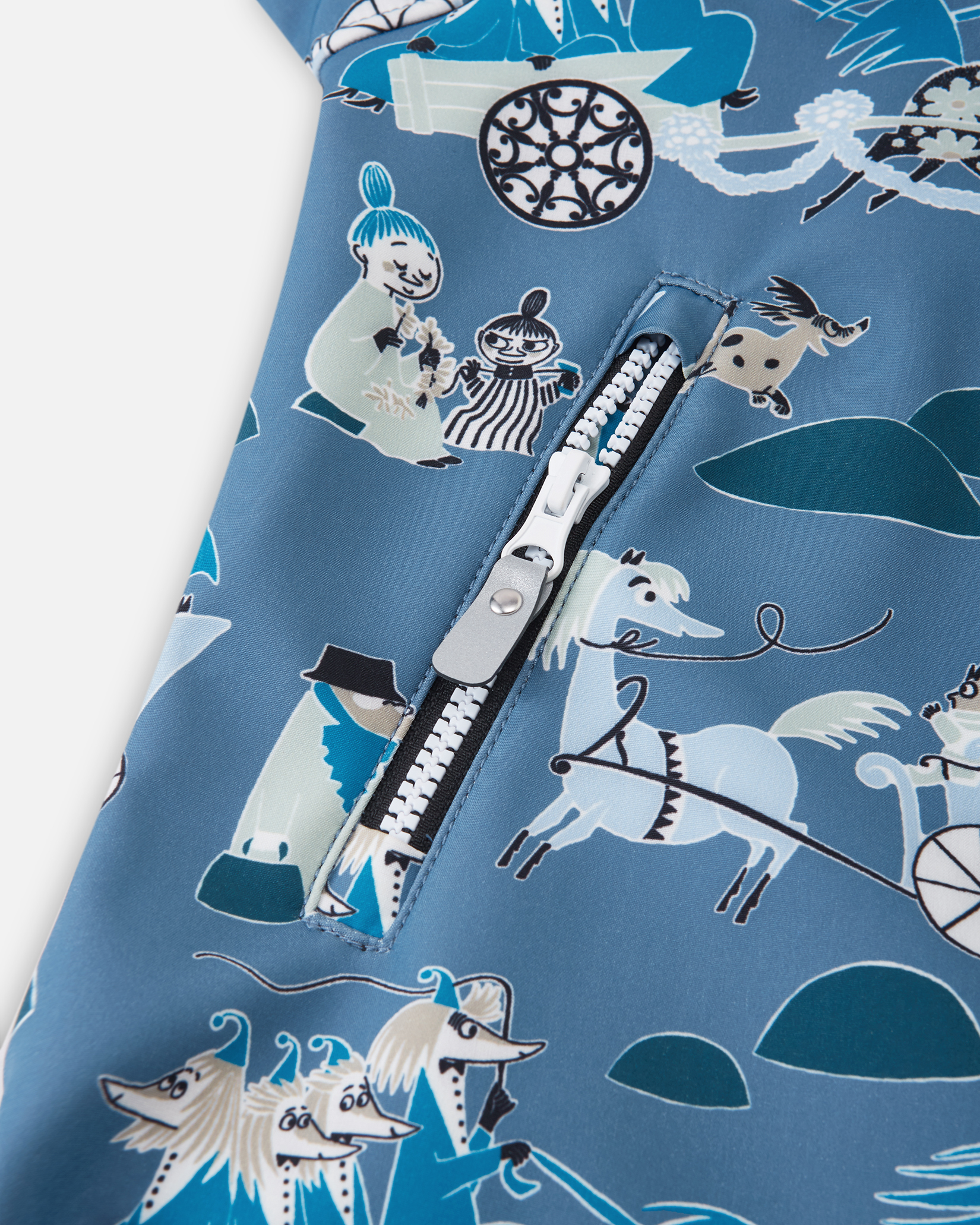 Reima Moomin Mjosa softshelldress, blueocean