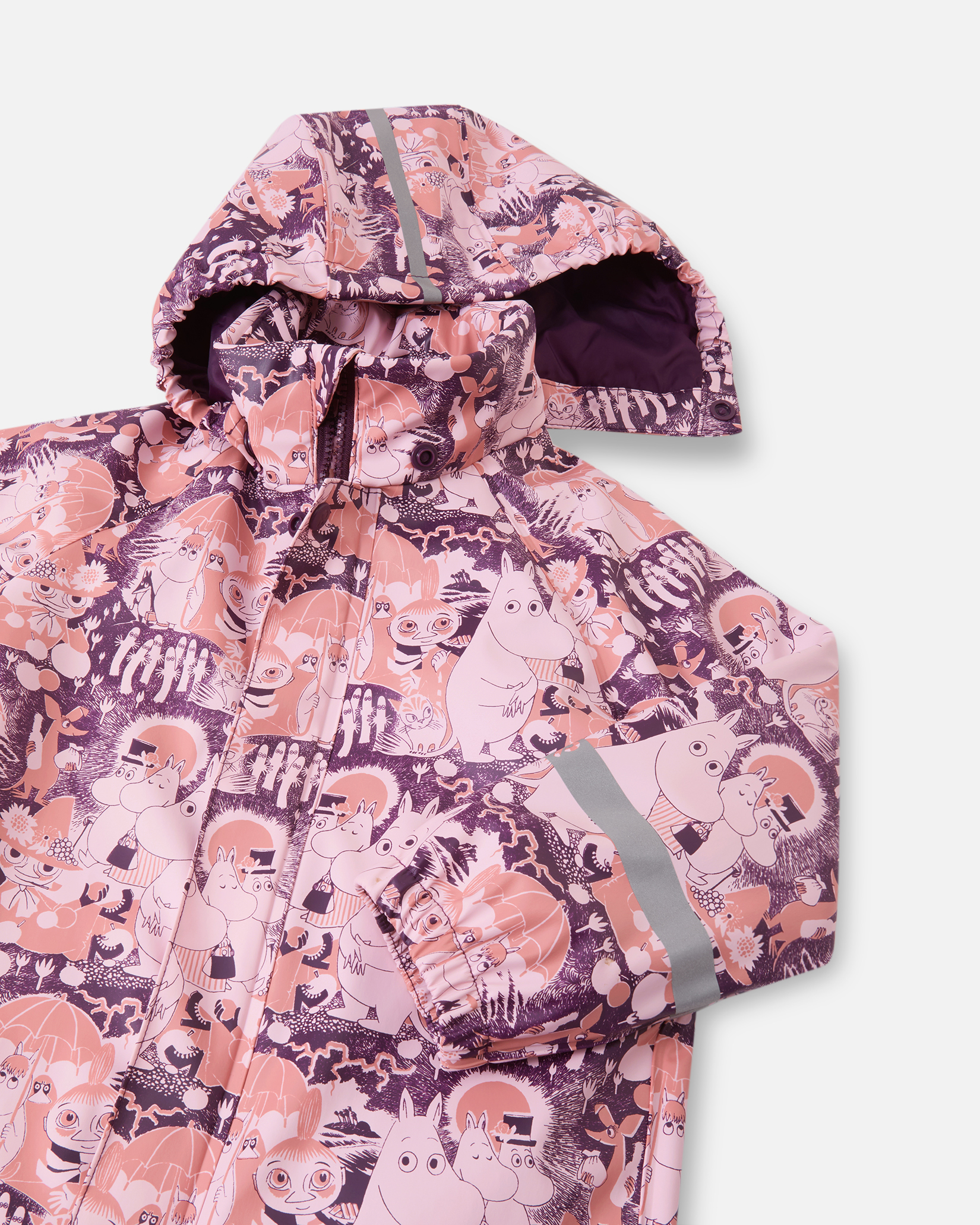 Reima Moomin Rapakko regndress, palerose