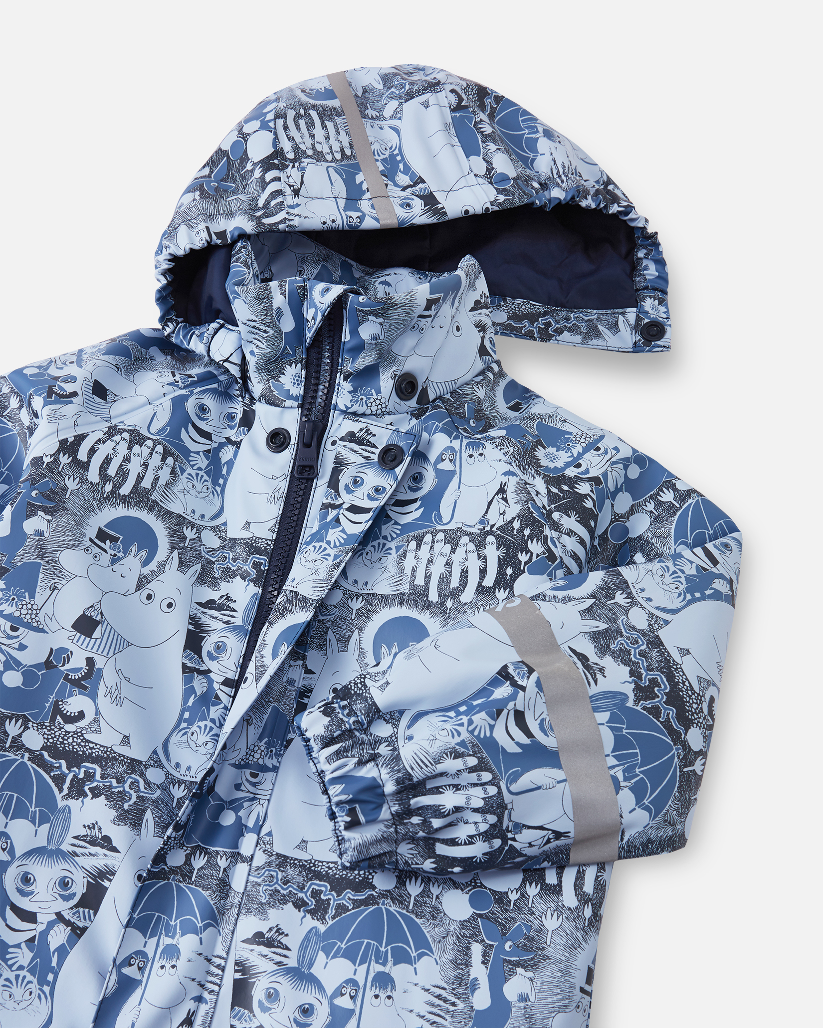 Reima Moomin Rapakko regndress, airyblue