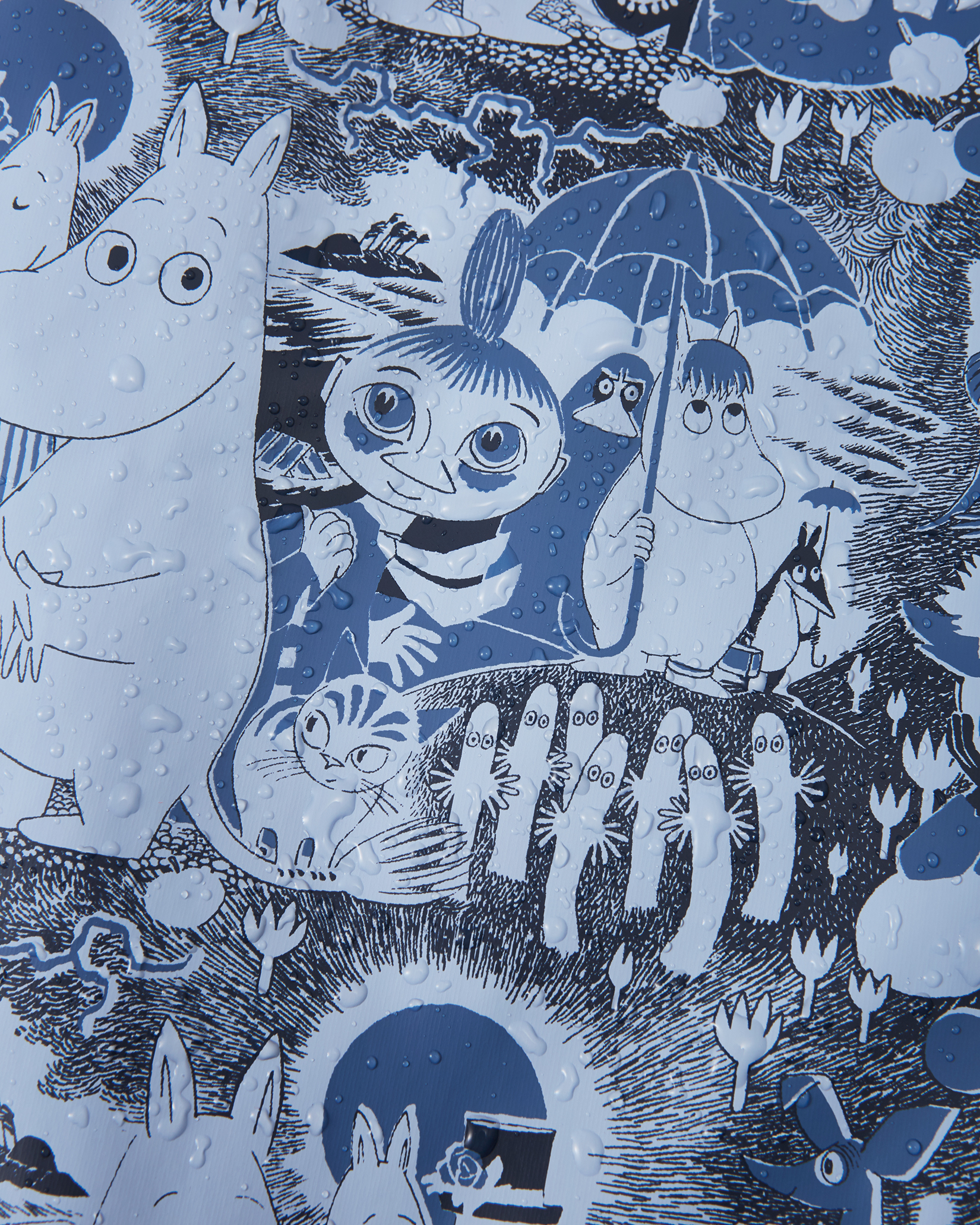 Reima Moomin Rapakko regndress, airyblue