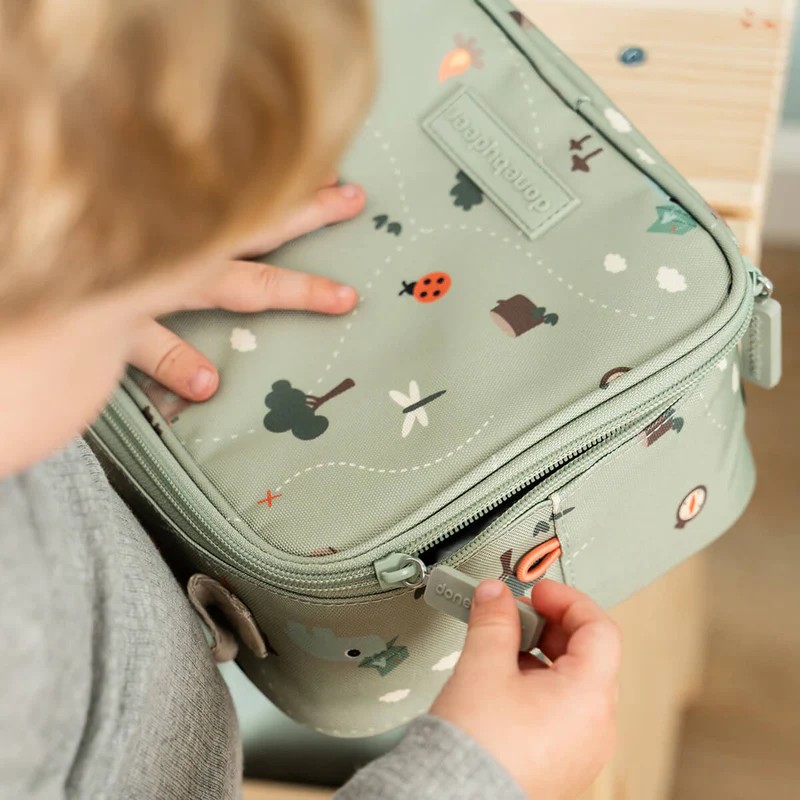Tiny Trails isolert lunsjbag, green