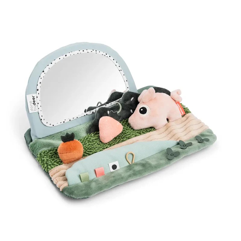 Tummy Time aktivitetsleke med speil, multiple