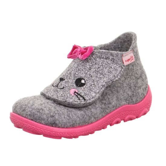 Superfit Happy tøfler Grå - 11050326-Grey/Pink-20 - 1