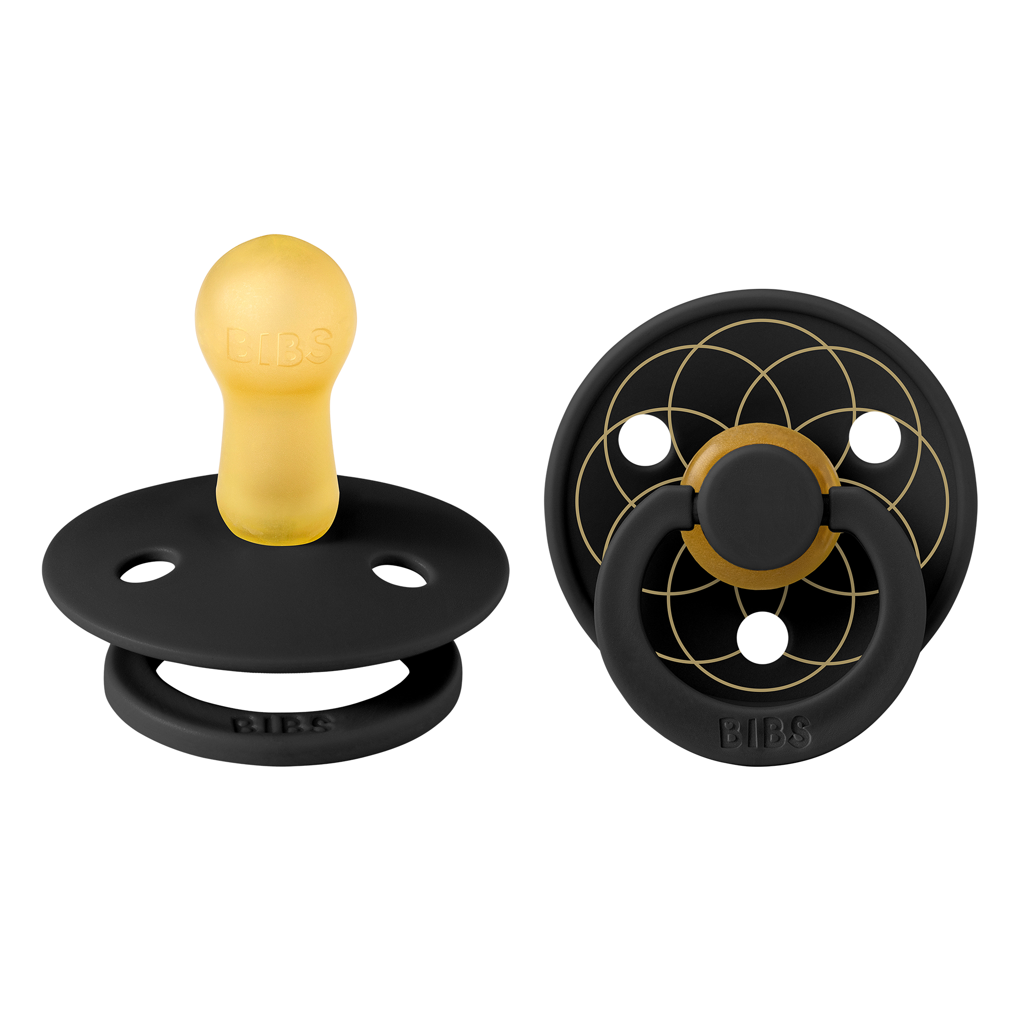 Pacifier Studio Colour 2-pk Layl Latex, blackgold