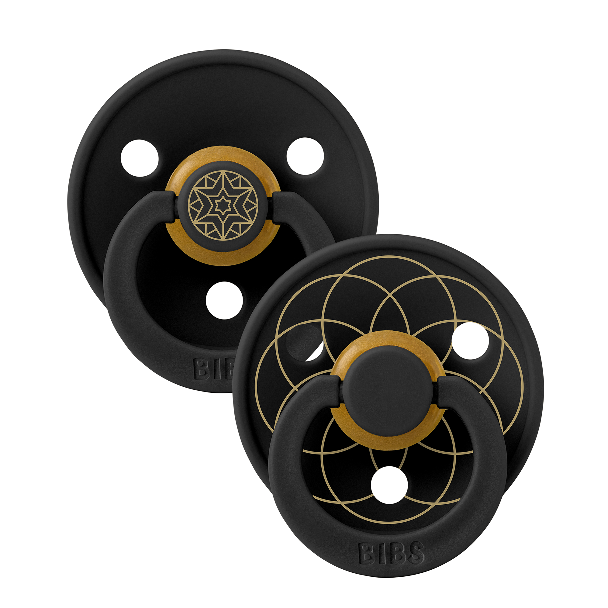 Pacifier Studio Colour 2-pk Layl Latex Sort - 11050359-Black-1 - 1