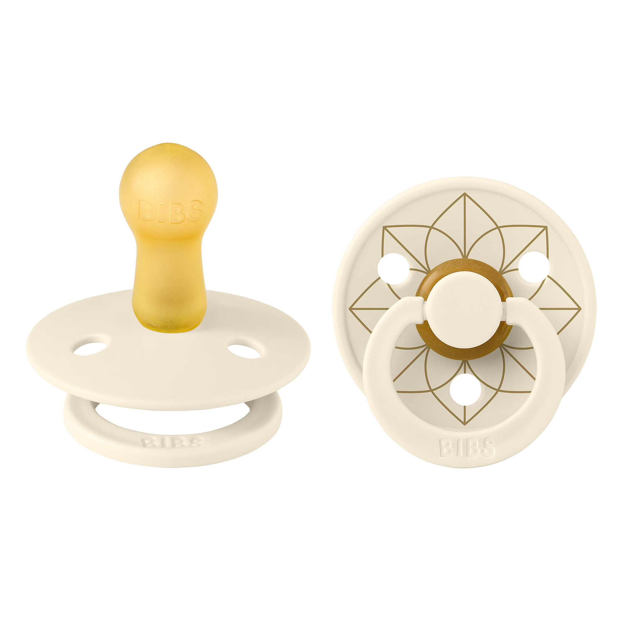 Pacifier Studio Colour 2-pk Noor Latex, ivorygold