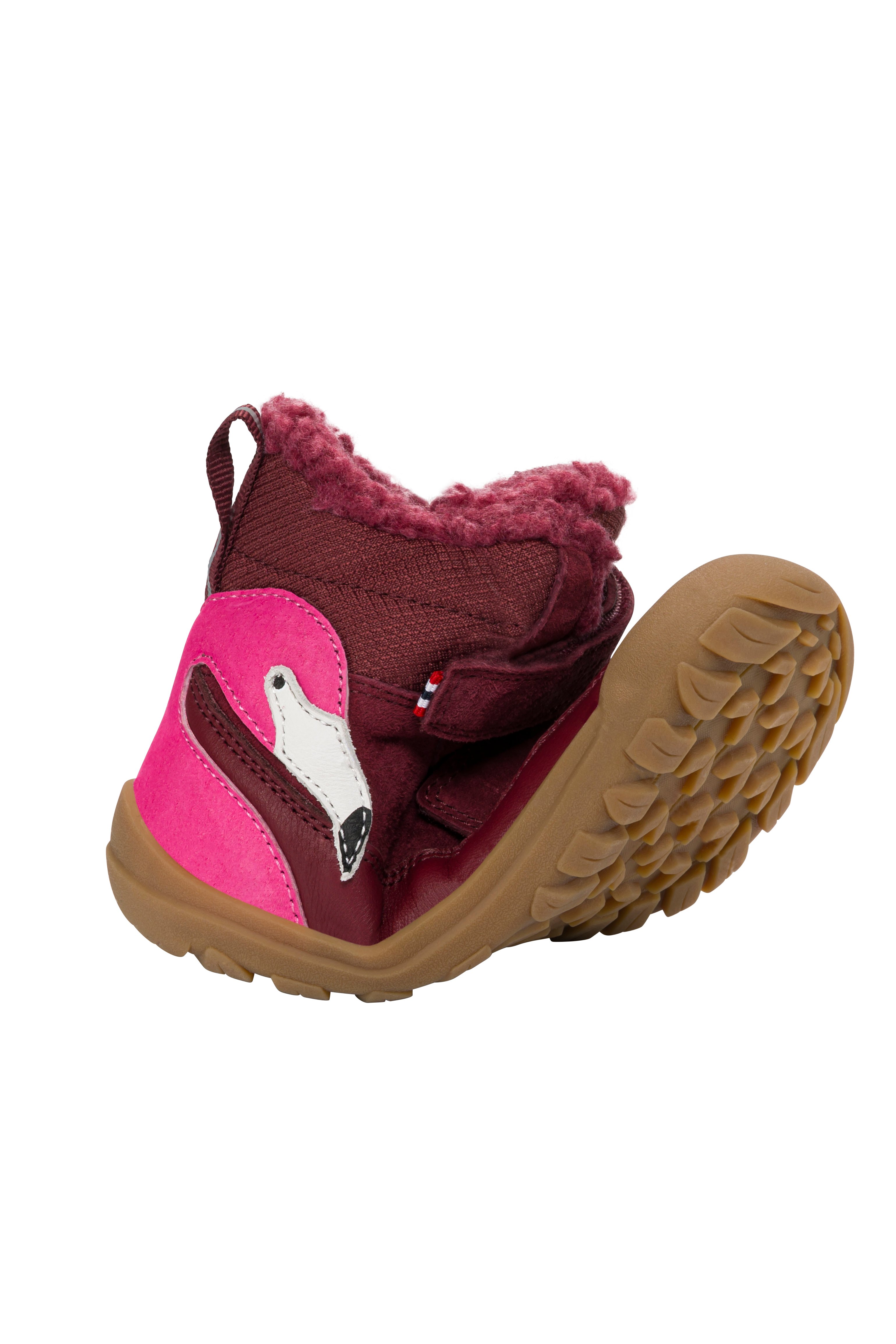 Viking Alv Barefoot Paw Warm WP 2V, burgundy