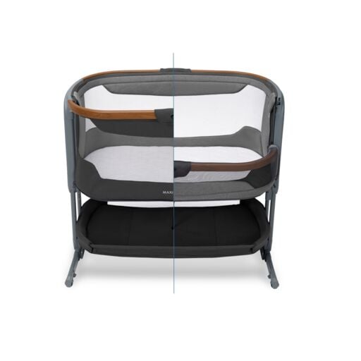Iora Pro Elegance - Bedside Crib, graphite