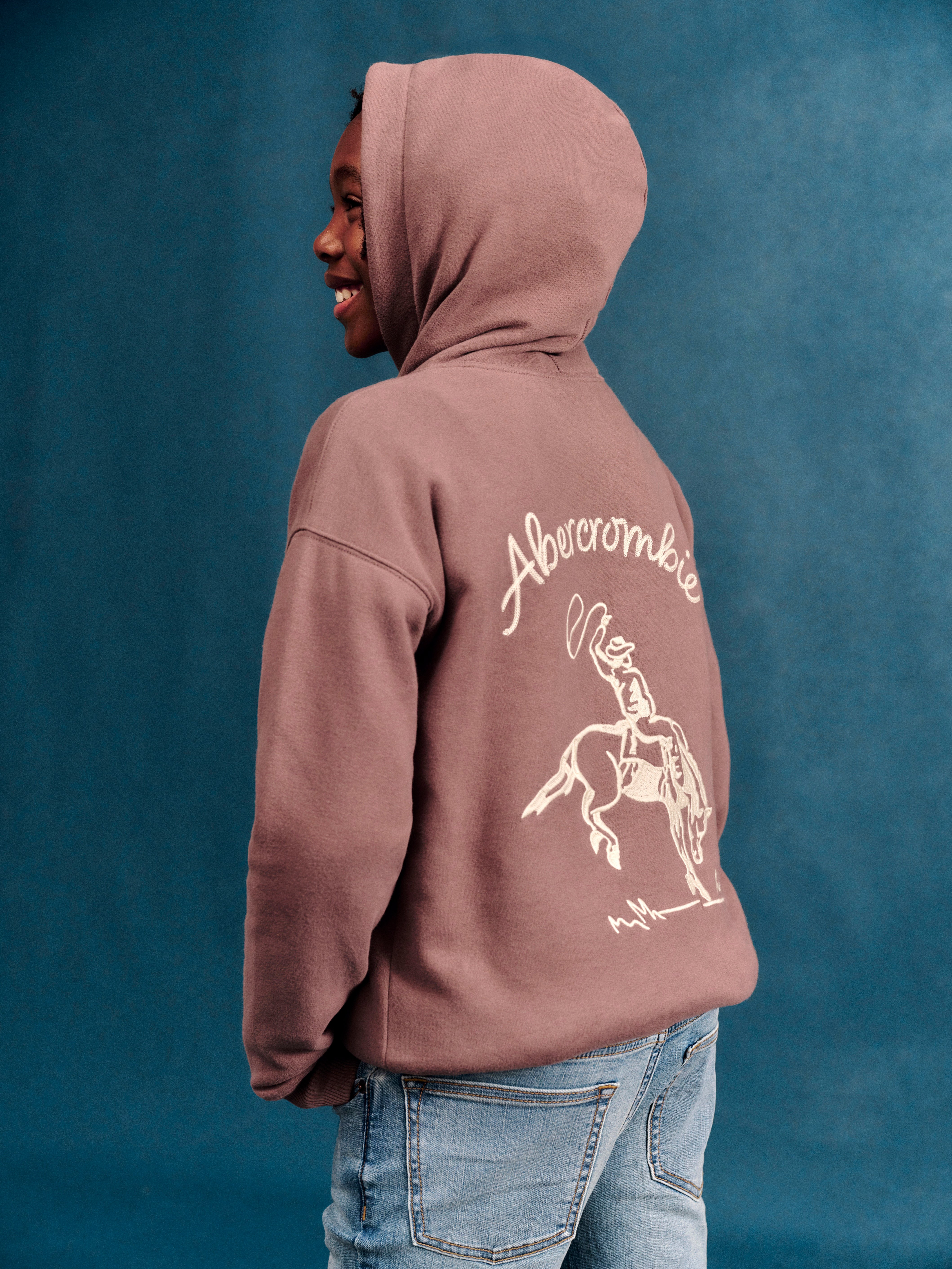 Abercrombie Saddle Up hettegenser, deeptaupe
