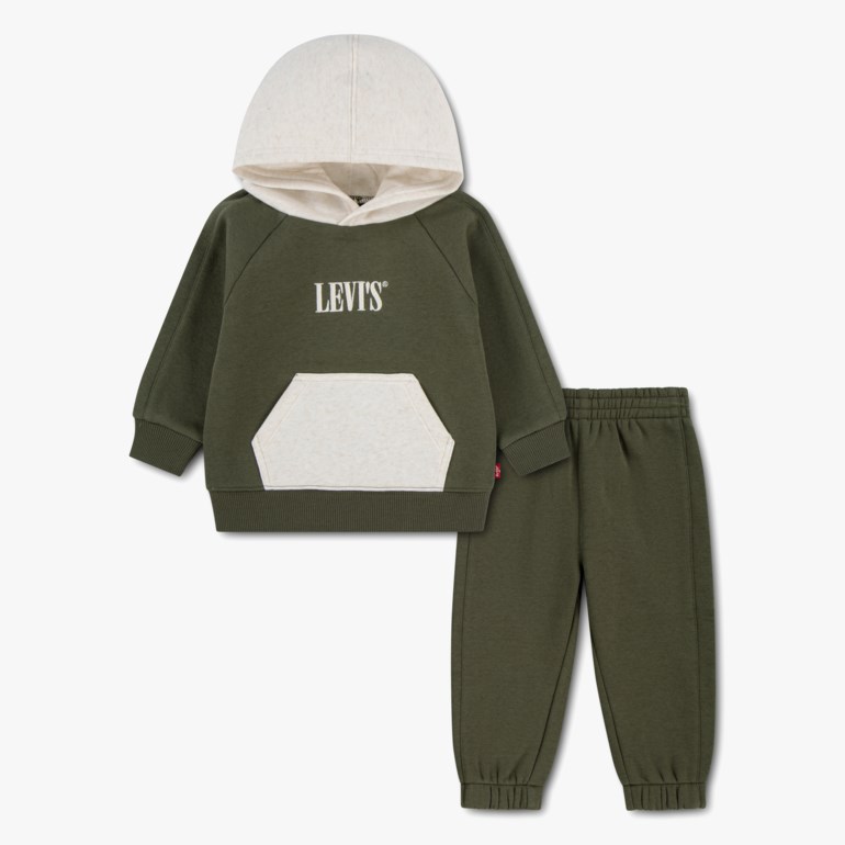 Levi's® Colorblocked joggedress Grønn - 11050657-OliveNight-12 mnd - 1