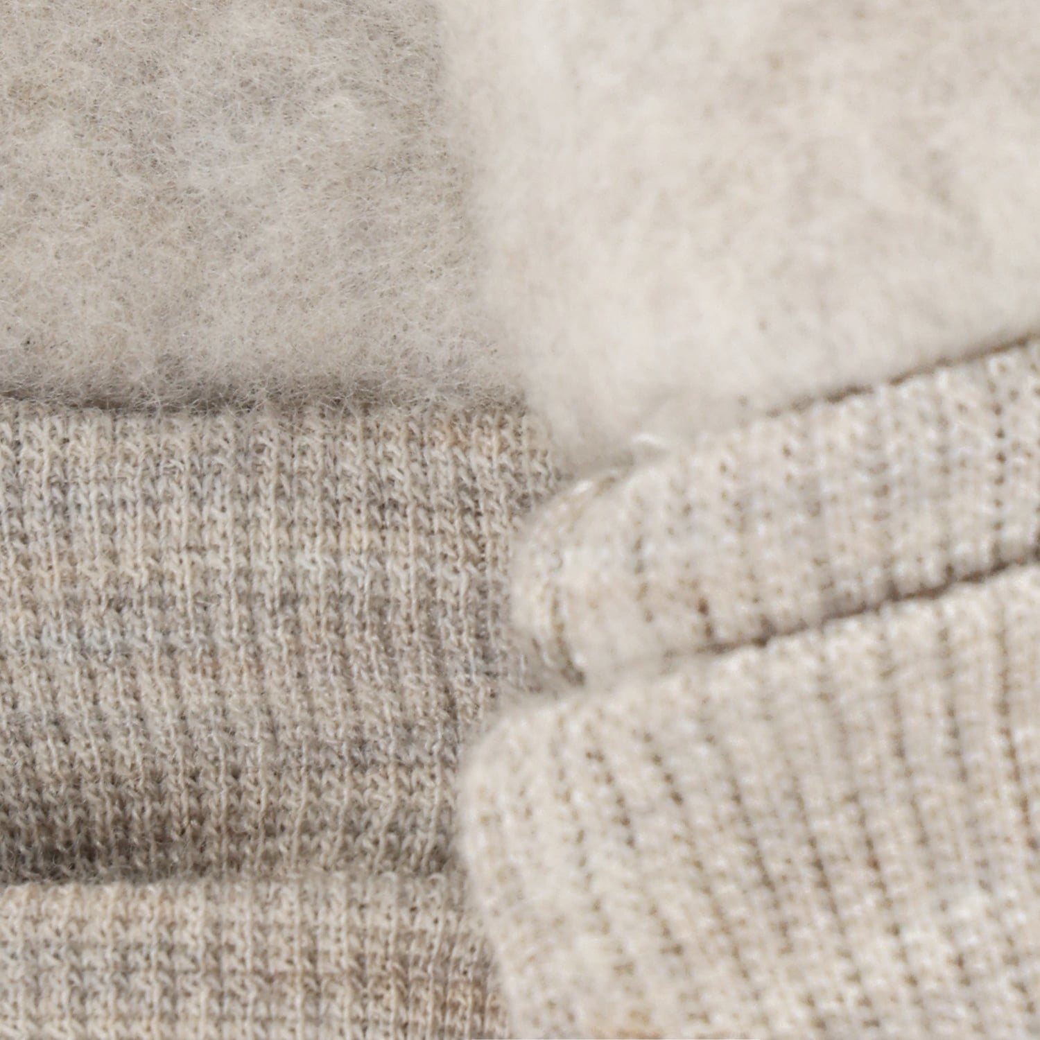 HutteliHut Mittens Wool Fleece, camelmelange