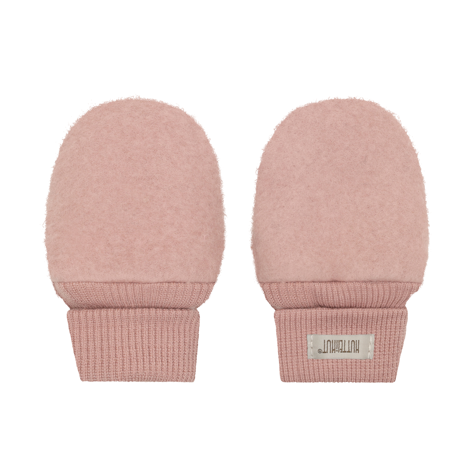 HutteliHut Mittens Wool Fleece Rosa - 11050675-MahoganRos-50-56 cm - 1