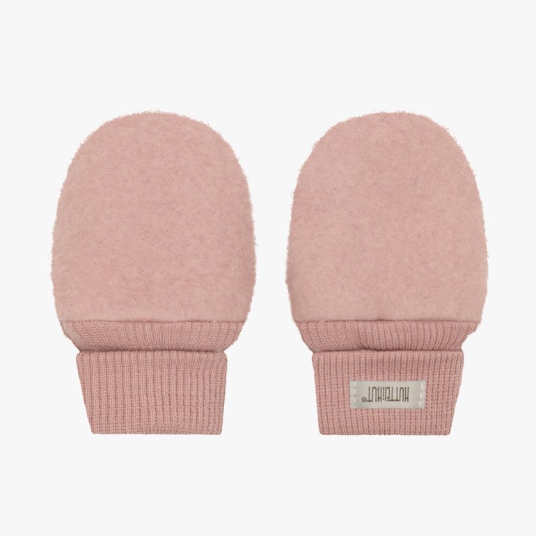HutteliHut Mittens Wool Fleece Rosa - 11050675-MahoganRos-50-56 cm - 1