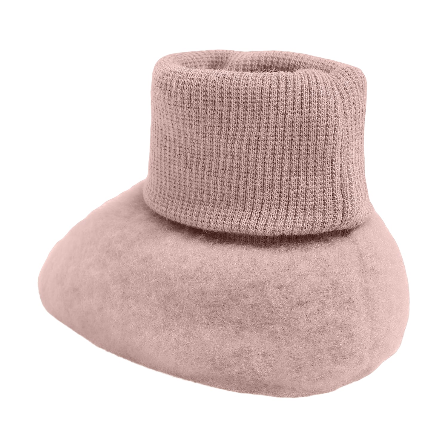 HutteliHut tøfler i merinoullfleece, mahoganyrose