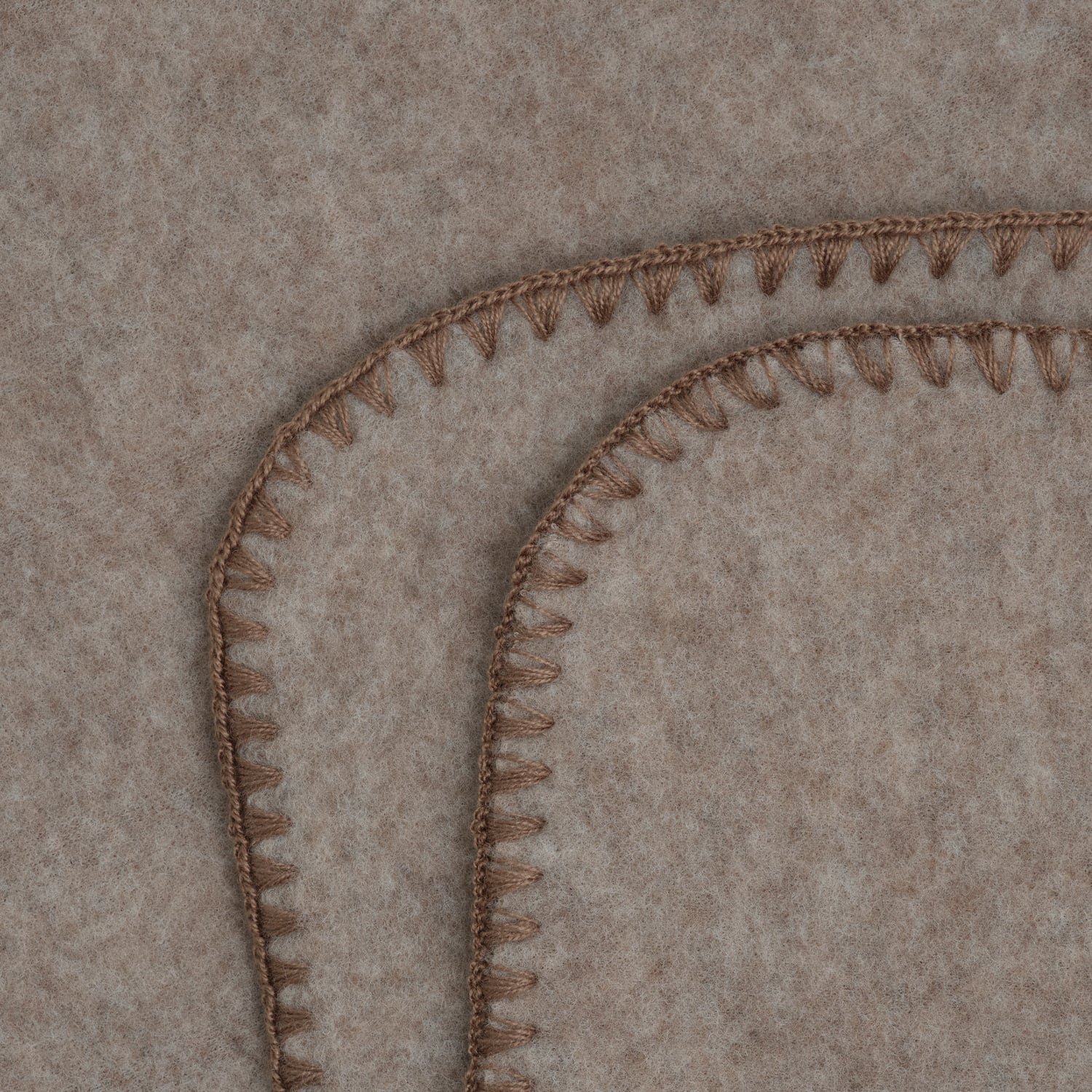 HutteliHut Blanket Wool Fleece, savannahmelange
