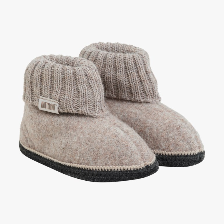 HutteliHut Slippers Wool Brun - 11050680-CamelMelan-21 - 1