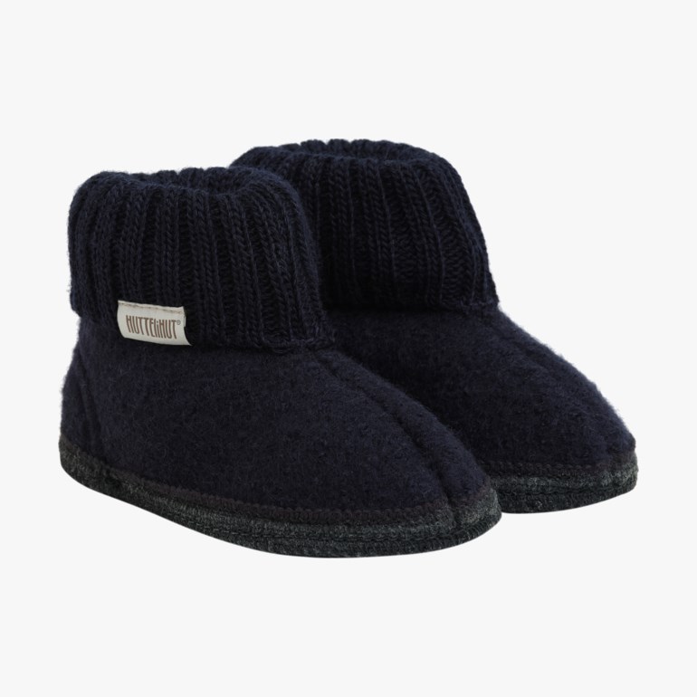 HutteliHut Slippers Wool Marine - 11050680-NavyBlazer-20 - 1