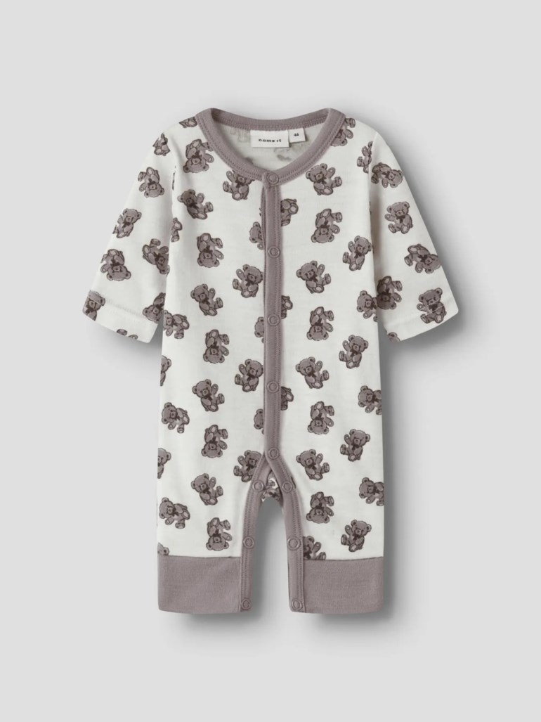 Name It Willu prematur pyjamas Hvit - 11050787-Snow white-40 cm - 1