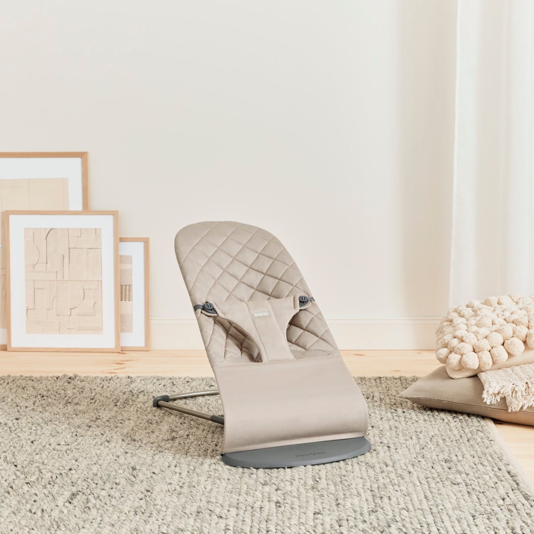 Stoffsete til vippestol, sand