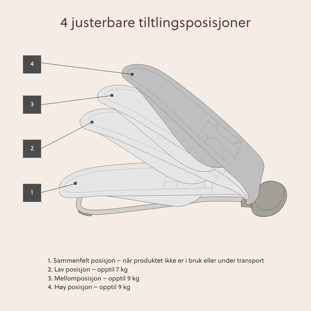 Vippestol Begin, lightgreen