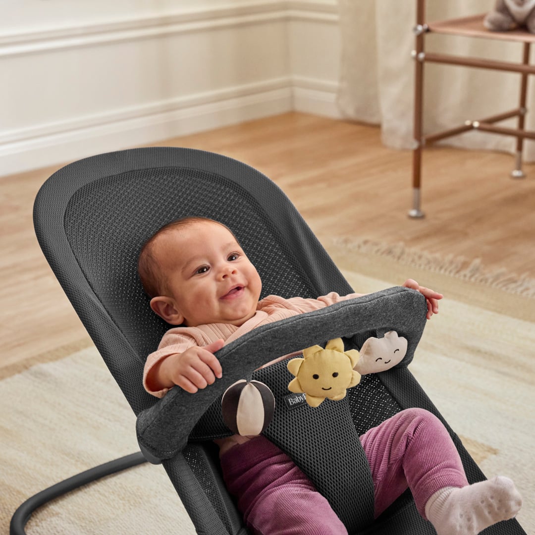 Leke til vippestol - Solfylte venner, blackgrey