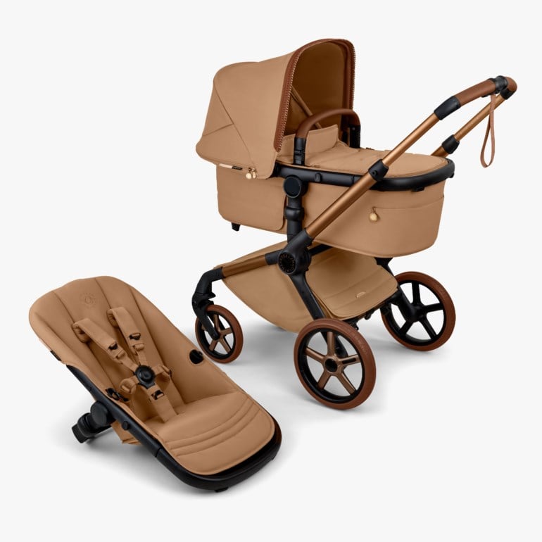 Bugaboo X StellaMcCartney Fox 5 Renew komplett Brun - 11050926-TobBrown-4wheel - 1