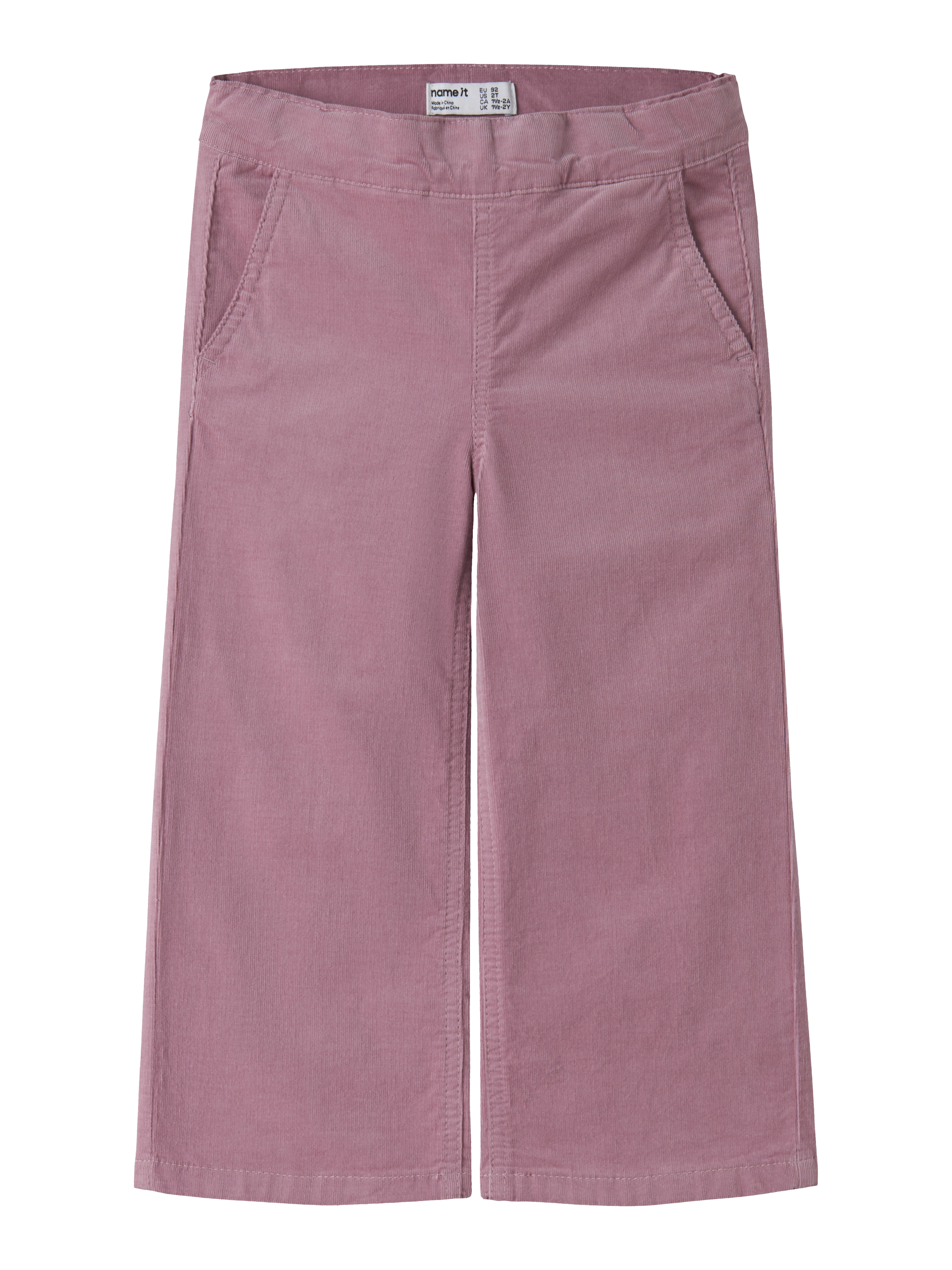 Name It Rose kordfløyelsbukse med vide ben, lilas