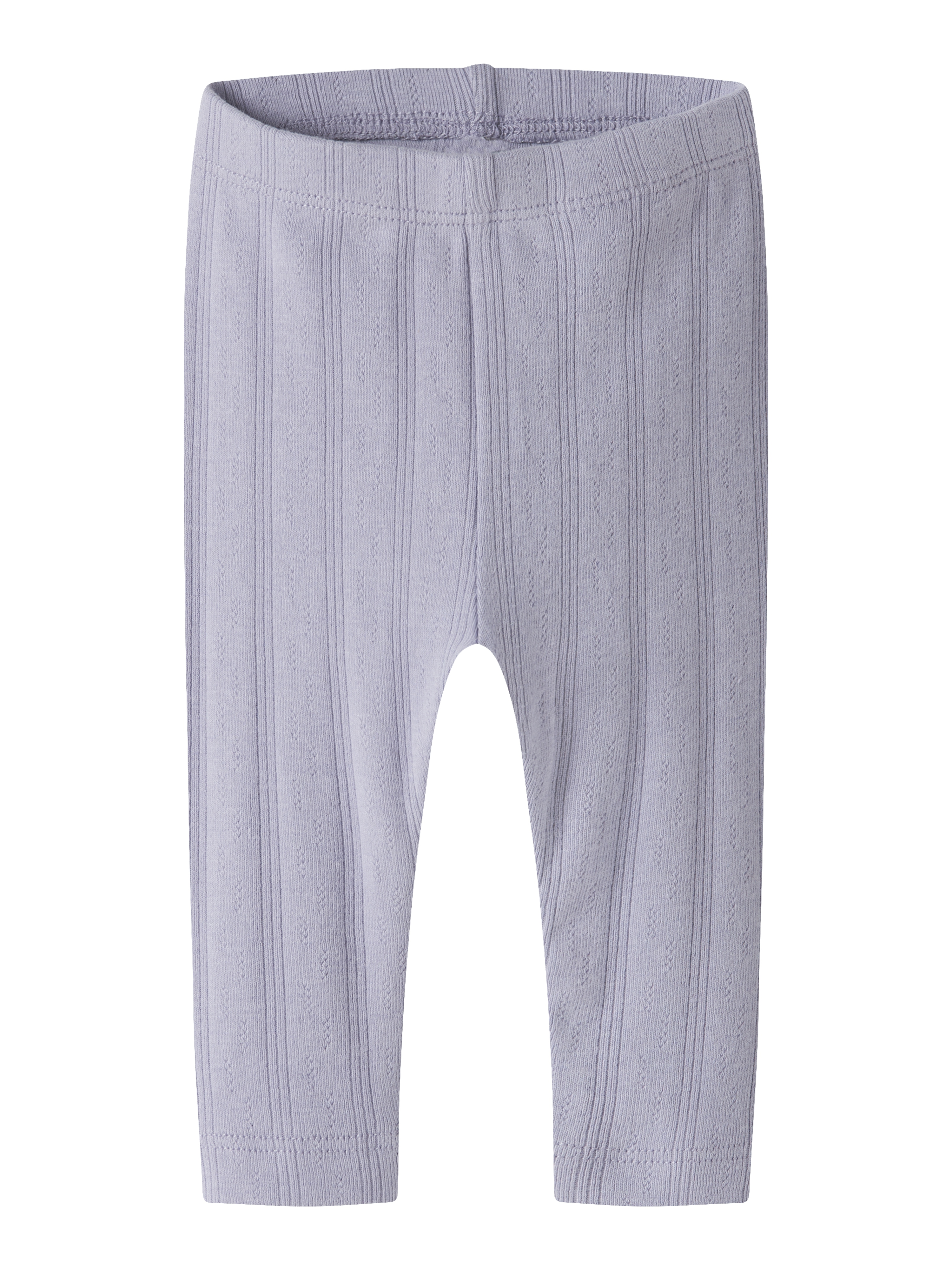 Name It Olene ribbestrikket leggings i økologisk bomull, heirloomlilac