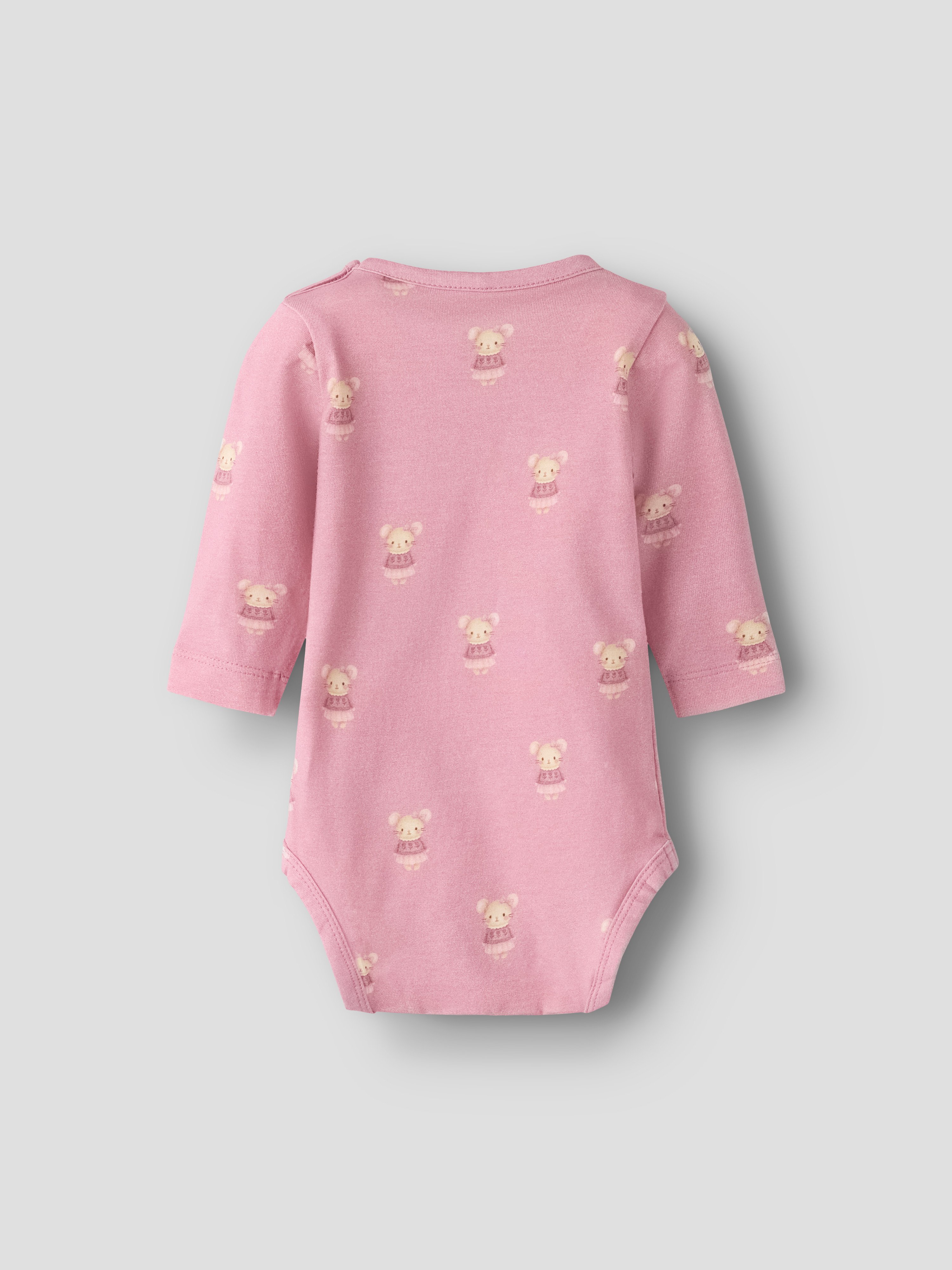 Name It Obente langermet body i økologisk bomull, lilas
