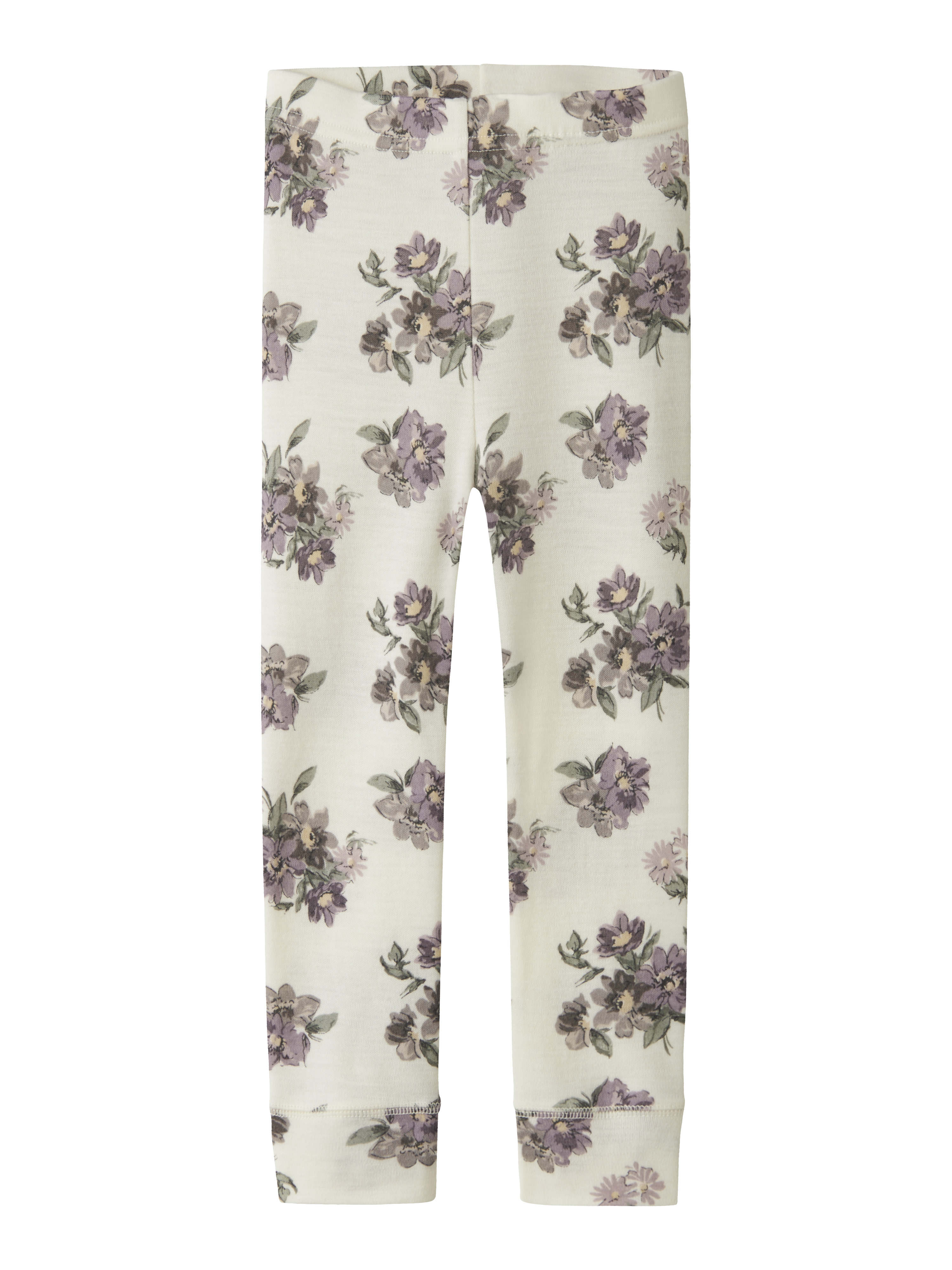 Name It Willitus leggings i merinoull Hvit - 11052046-SnowWhite-92 cm - 1