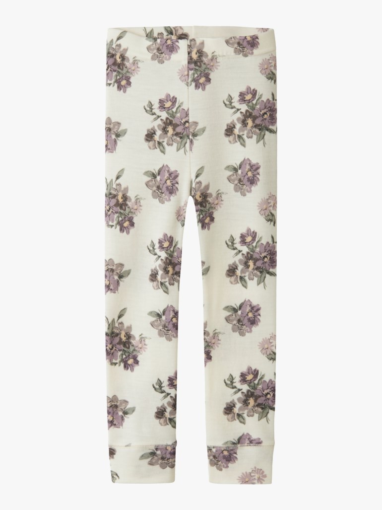 Name It Willitus leggings i merinoull Hvit - 11052046-SnowWhite-92 cm - 1
