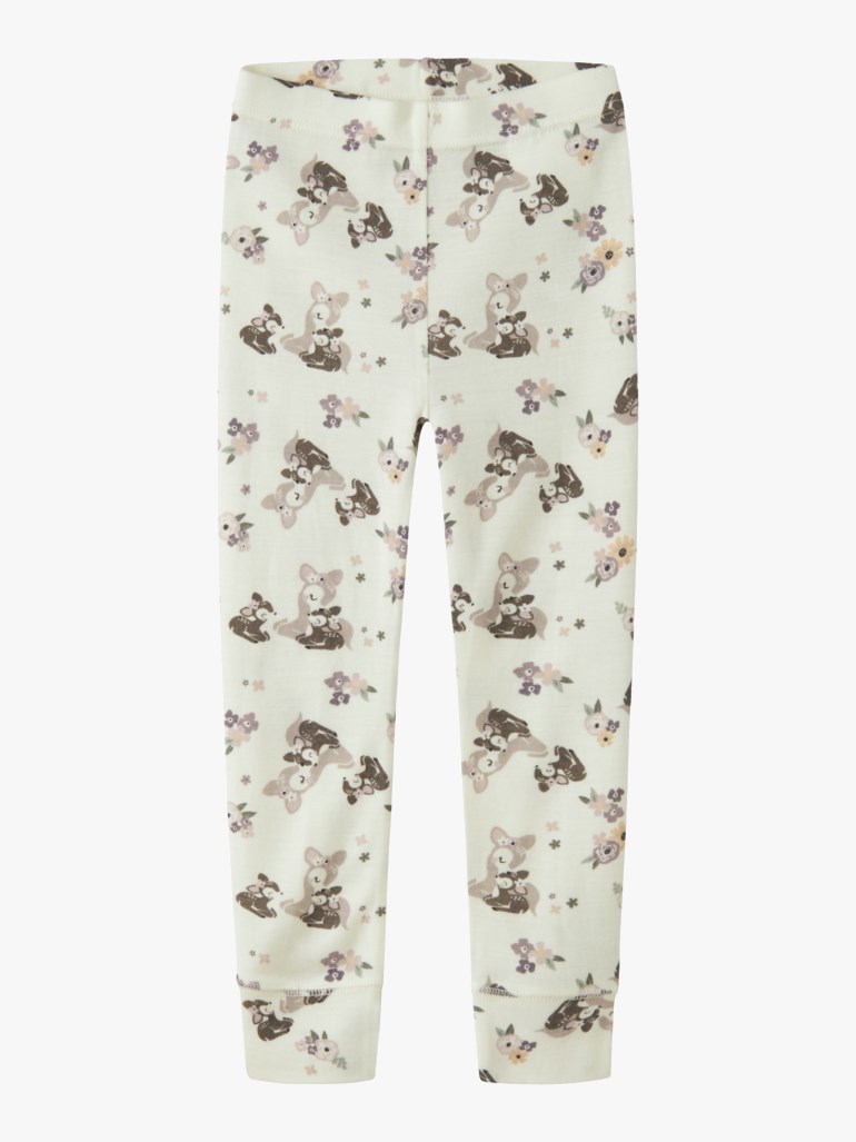 Name It Willit leggings i merinoull Hvit - 11052048-SnowWhite-92 cm - 1