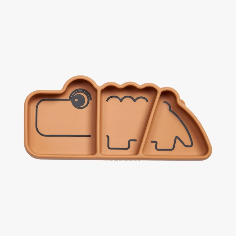 Croco stick & stay snacktallerken Gul - undefined - 1