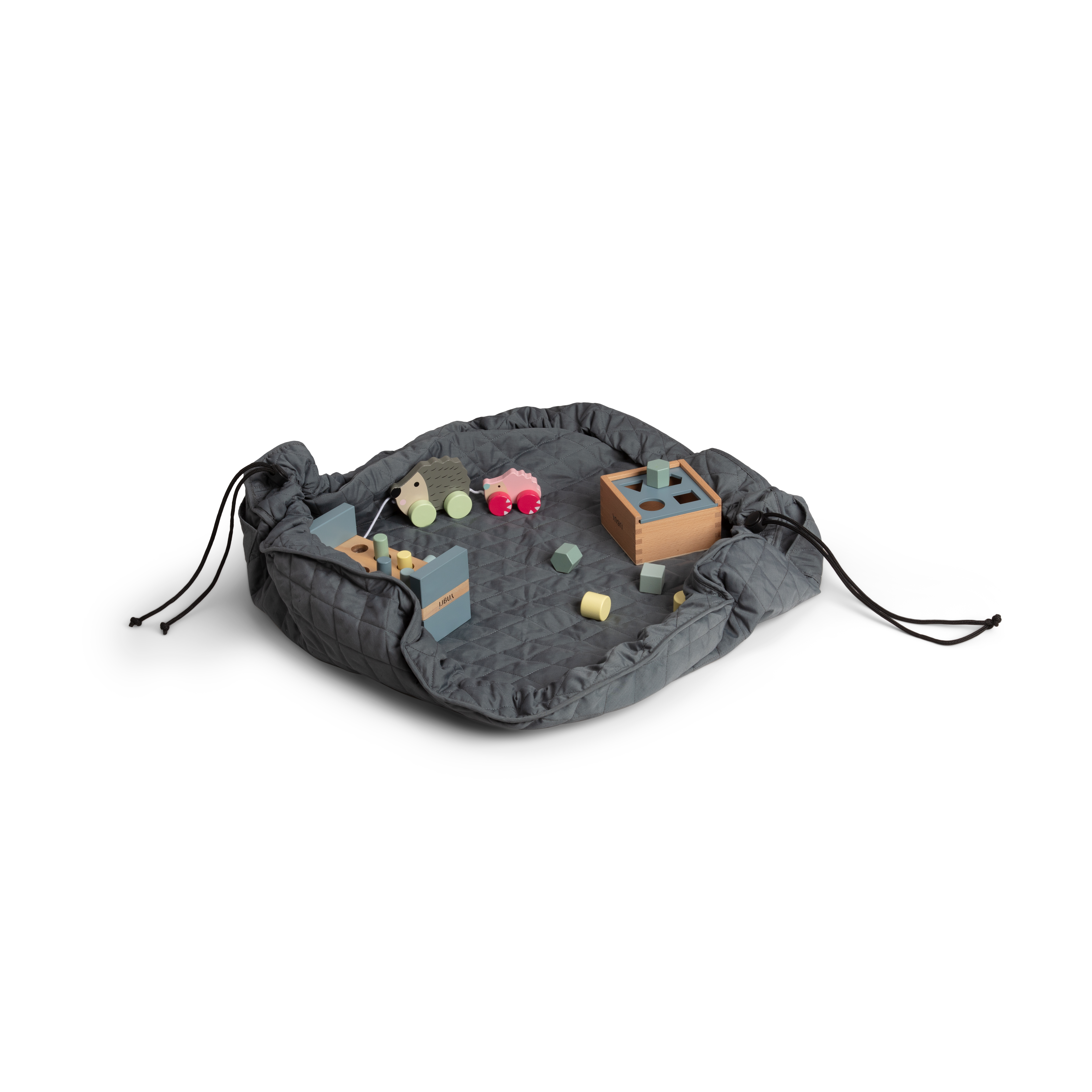 Oppbevaringspose for leker, grey