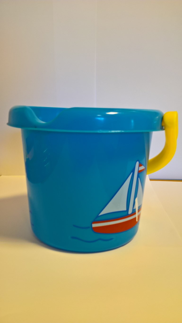 Bøtte med dekor Blå - undefined - 1