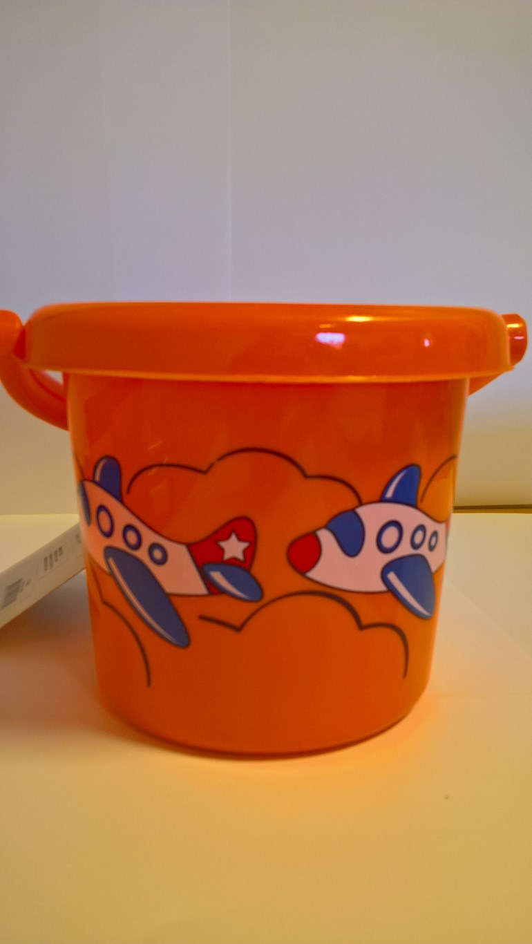 Bøtte med dekor Oransje - undefined - 1