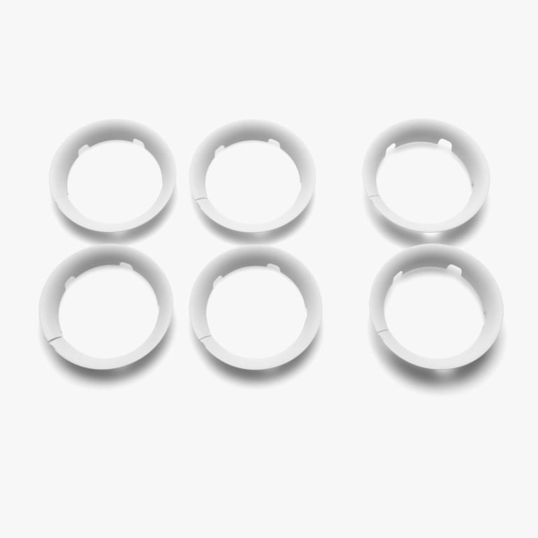 Bee 5 wheel caps, white Hvit - undefined - 1