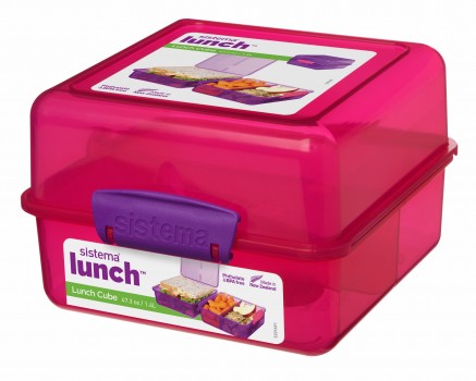 Lunch cube matboks 1,4l, pink Rosa - undefined - 1