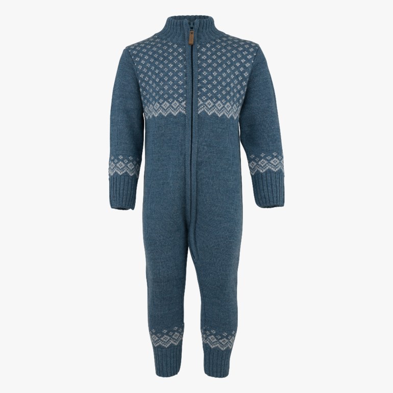 Røros strikket ulldress Blå - undefined - 1